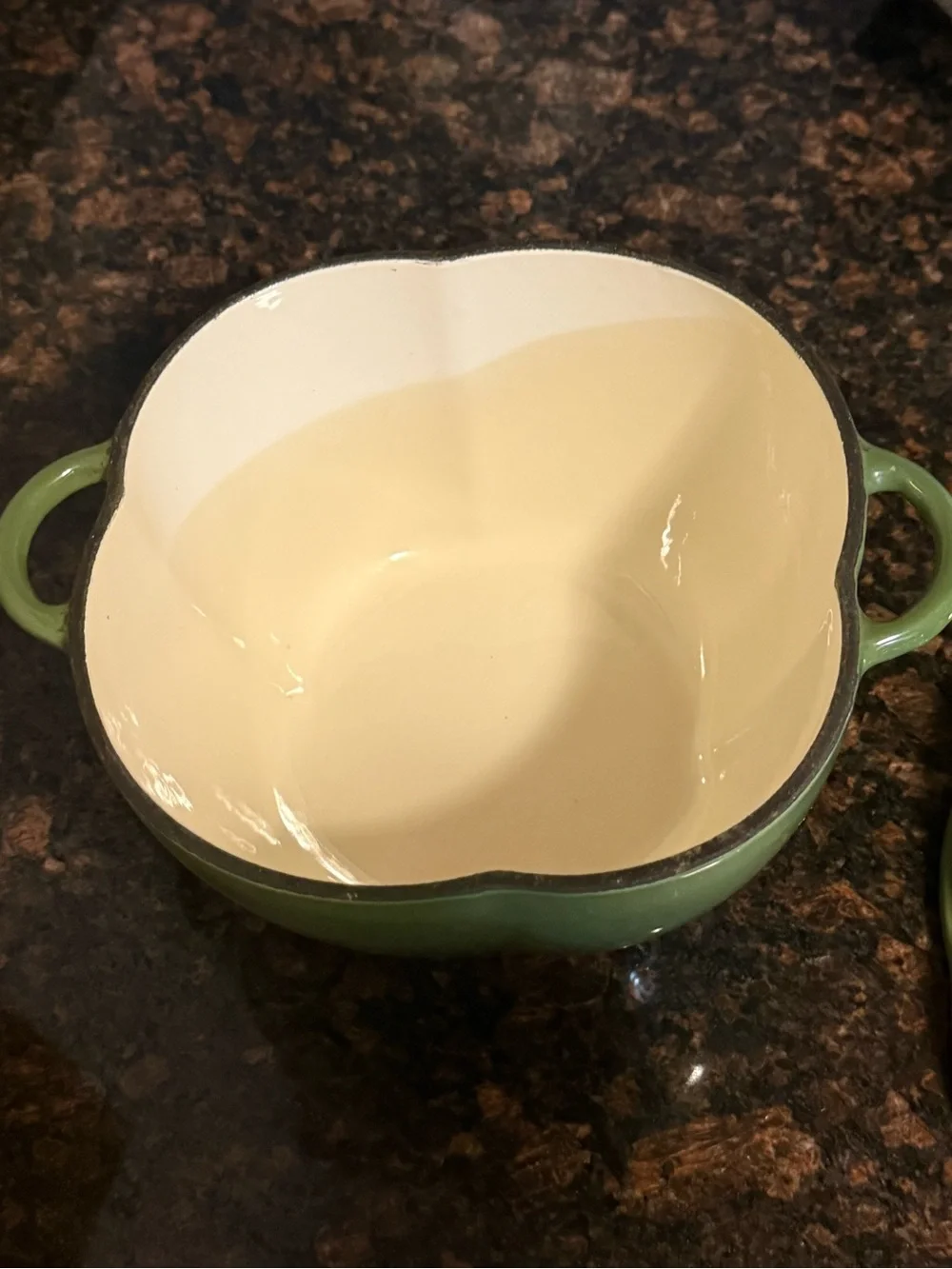 Le Creuset technique enameled